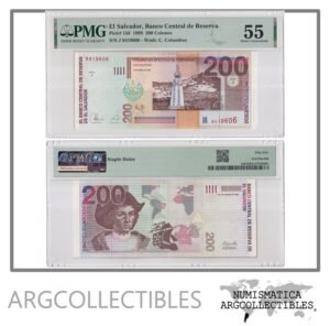 El Salvador Billete 200 Colones 1999 P-158 AU (Certificado)