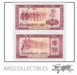 Albania Billete 50 Leke 1976 P-45 AU