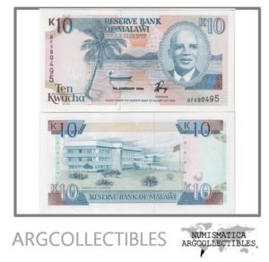 Malawi Billete 10 Kwacha 1994 P-25c UNC