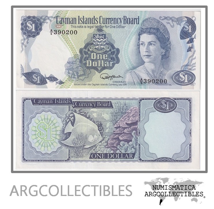 Islas Caiman Billete 1 Dolar 1974 P-5e UNC