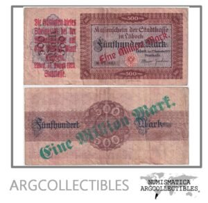 Alemania Billete 1.000.000 Marcos 1923 Notgeld Lubeck VF+