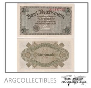 Alemania(Nazi) Billete 2 Marcos 1940 P-R137 XF+ (Territorios Ocupados)