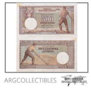 Serbia Billete 500 Dinara 1942 P-31 XF-