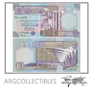 Libia Billete 1/2 Dinar 2002 P-63 UNC