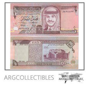 Jordania Billete 1/2 Dinar 1992 P-23a UNC