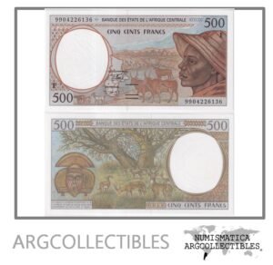 Republica de Africa Central Billete 500 Francos 1999 P-301Ff UNC
