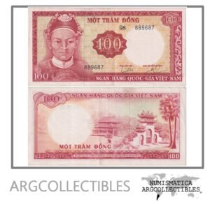 Vietnam del Sur Billete 100 Dong 1966 P-19b VF+