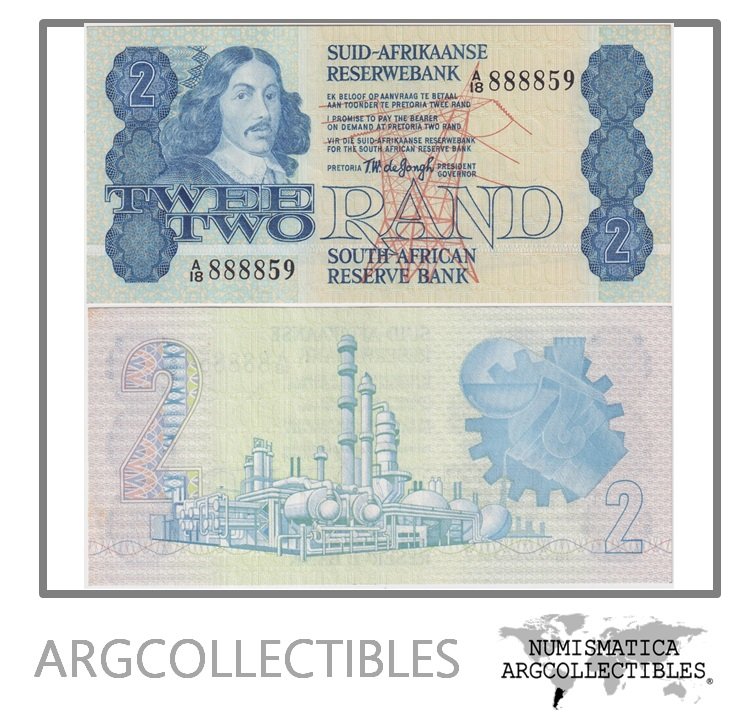 Sudafrica Billete 2 Rand 1978 P-118a UNC