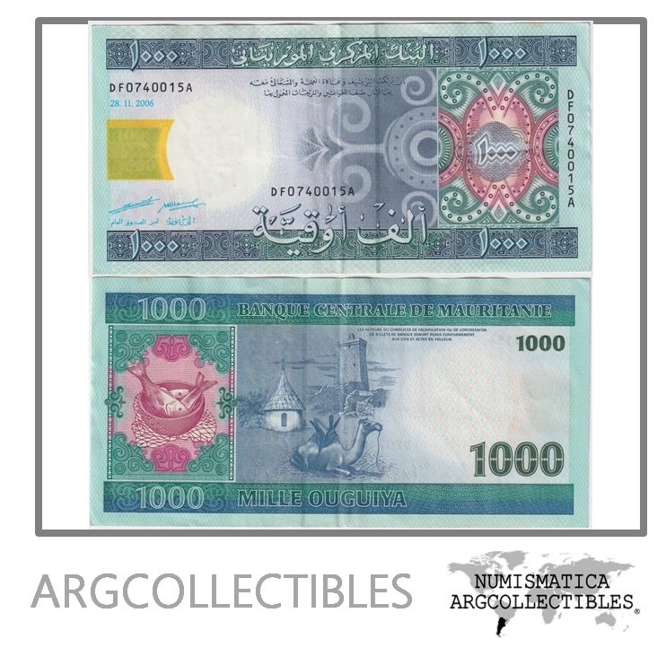 Mauritania Billete 1.000 Ouguiya 2006 P-13b XF