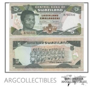 Swaziland Billete 5 Emalangeni 1992 P-19a UNC