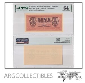 Alemania(Nazi) Billete 1 Marco 1942 P-M36 UNC (Pago Militar) (Certificado)