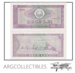 Rumania Billete 10 Lei 1966 P-95 AU