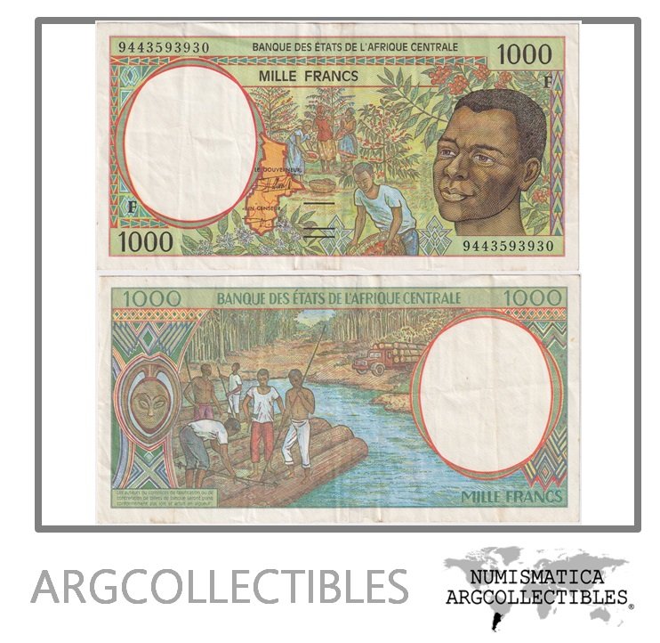 Republica de Africa Central Billete 1.000 Francos 1994 P-202Fb VF+
