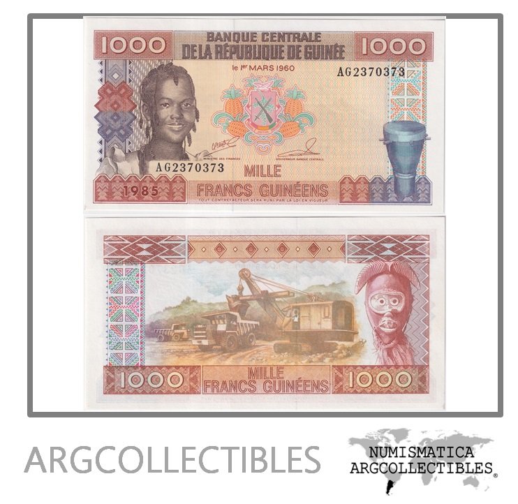 Guinea Billete 1.000 Francos 1985 P-32 UNC