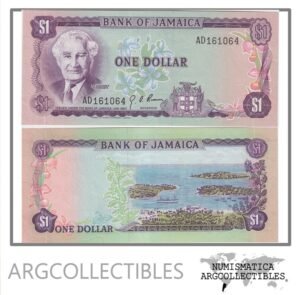 Jamaica Billete 1 Dolar 1970 P-54 UNC