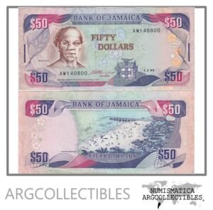 Jamaica Billete 50 Dolares 1993 P-73b AU