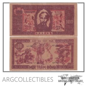Vietnam del Norte Billete 100 Dong 1948 P-28 XF