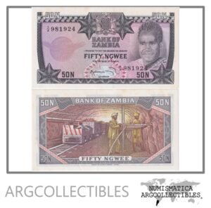 Zambia Billete 50 Ngwee 1973 P-14 UNC