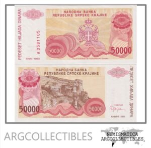 Croacia Billete 50.000 Kuna 1993 P-R21 UNC