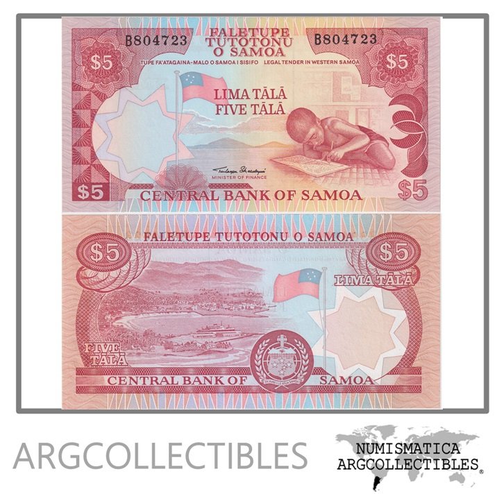 Samoa Billete 5 Tala 1985 P-26 UNC