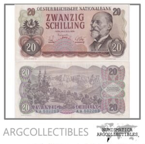 Austria Billete 20 Shillings 1956 P-136 VF+