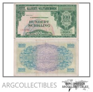 Austria Billete 100 Shilling 1944 P-110 VF+ (Ocupacion Aliada)