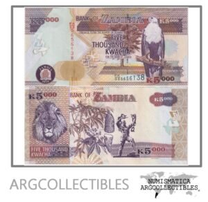 Zambia Billete 5.000 Kwacha 2010 P-45f AU