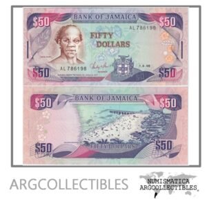 Jamaica Billete 50 Dolares 1988 P-73a UNC