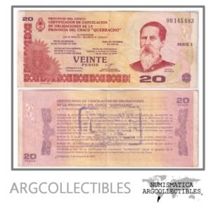 Argentina Billete 20 pesos 2001 EC-251 VF+ (Chaco Quebracho)