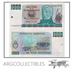 Argentina Billete 1.000 Pesos 1984 P-317a/BOT-2631a XF+ (Serie A)