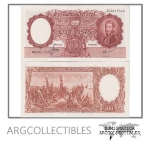 Argentina Billete 100 Pesos 1969 P-277/BOT-2086 UNC (Serie G) (Numero Bajo)