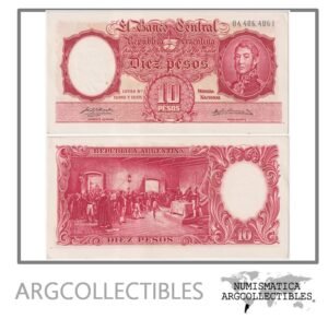 Argentina Billete 10 Pesos 1957 P-270a/BOT-1958 AU (Serie E)