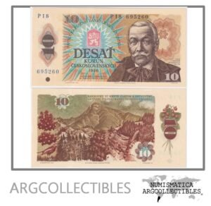 Checoslovaquia Billete 10 Korun 1986 P-94 UNC