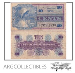 Estados Unidos USA Billete 10 Centavos 1968 P-M65 VF- (Pago Militar)