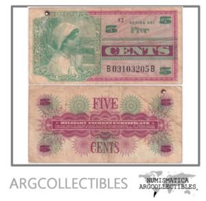 Estados Unidos USA Billete 5 Centavos 1968 P-M64 VF- (Pago Militar)