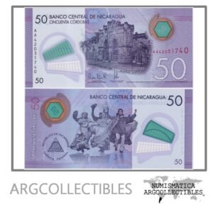 Nicaragua Billete 50 Cordobas 2021 P-211 UNC (Polimero)