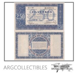 Holanda Billete 2,50 Gulden 1938 P-62 XF (Ocupacion Alemana)