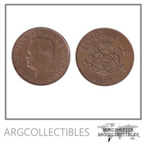 Monaco Moneda 10 Francos 1979 Laton KM-154 XF