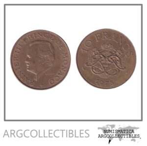 Monaco Moneda 10 Francos 1978 Laton KM-154 XF