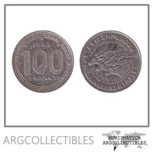 Camerun Moneda 100 Francos 1968 Niquel KM-14 XF