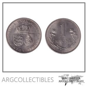 Groenlandia Moneda 1 Krone 1960 Niquel KM-10a UNC