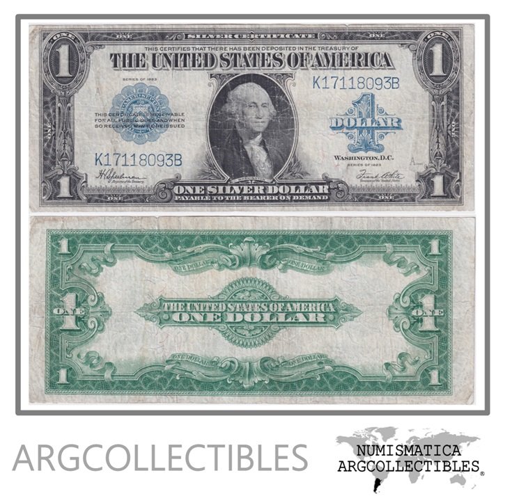 Estados Unidos USA Billete 1 Dolar 1923 P-342 F+