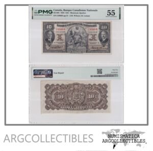 Canada Billete 10 Dolares 1935 P-S-717 AU (Banque Canadienne Nationale) (Certificado)