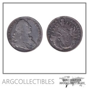 Alemania Baviera Moneda 1 Thaler 1771 Plata 833 KM-519.1 VF+