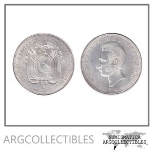 Ecuador Moneda 1 Sucre 1943 Mexico Plata 720 KM-79 AU