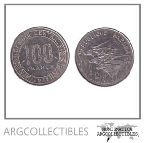 Gabon Moneda 100 Francos 1972 Niquel KM-12 XF