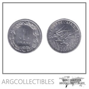 Africa Central Moneda 1 Franco 2003 Aluminio KM-8 UNC