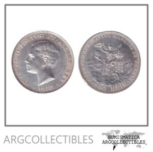 Portugal Moneda 500 Reis 1910 Marques de Pombal / Plata 917 KM-557 AU