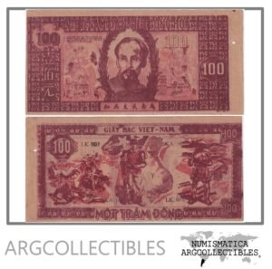 Vietnam del Norte Billete 100 Dong 1948 P-28 XF+ (Hueco)