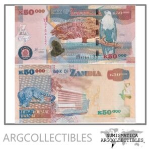 Zambia Billete 50.000 Kwacha 2009 P-48e UNC
